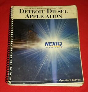 Detroit Diesel Pro Driver System User Manual